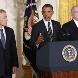 Obama names Hagel, Brennan to lead Pentagon, CIA