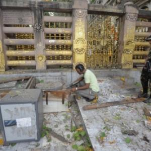Mahabodhi after blasts: Prayers continue, visitors barred
