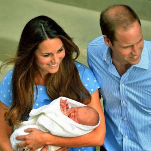 PHOTOS: William and Kate show their prince to the world