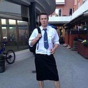 Why are Swedish train drivers wearing skirts?