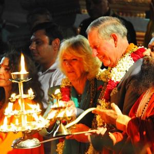 PIX: Prince Charles, wife attend 'Ganga arti' in Rishikesh