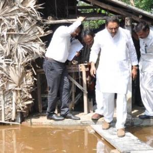 Andhra Pradesh CM tours rain-hit areas; toll mounts to 53