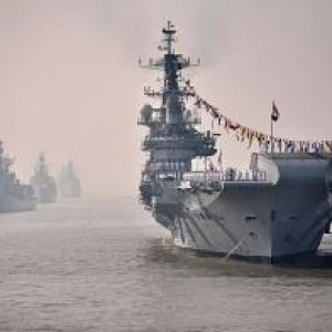 Fire in aircraft carrier INS Virat