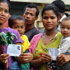 80 pc voting in Manipur; 71 pc in Nagaland, 66 pc in Meghalaya