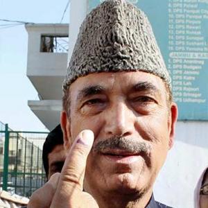 Ghulam Nabi Azad asked to prove identity at polling booth