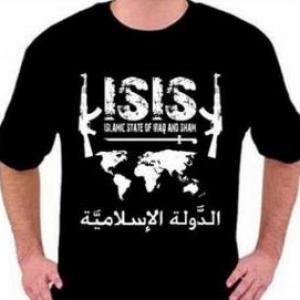 22-year-old wearing T-shirt with ISIS symbol held