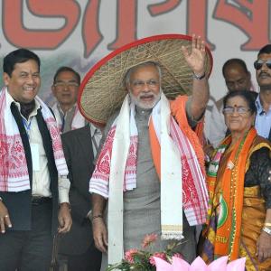 Modi in Imphal, Guwahati: PM, Cong failed to ensure NE's development