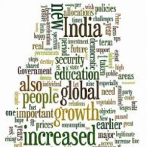 PM's buzz words: India, people and growth