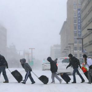 PHOTOS: Massive snowstorm brings northeastern US to a halt