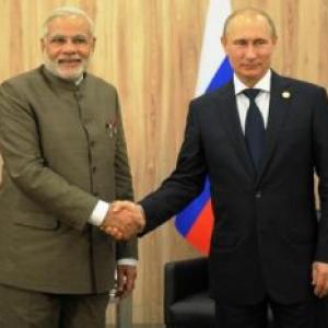 Modi, Putin hold talks to boost cooperation with sanctions-hit Russia