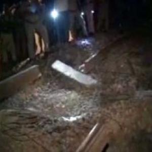 Maoists explode rail track, pilot engine of Rajdhani derails