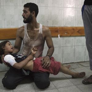 PHOTOS: Israeli strike on UN school in Gaza kills 16, leaves 200 injured