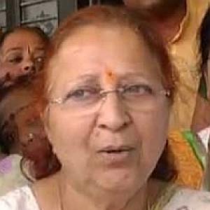 Sumitra Mahajan likely to be next Lok Sabha Speaker