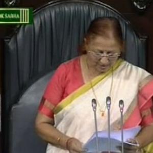 Sumitra Mahajan unanimously elected Speaker of Lok Sabha