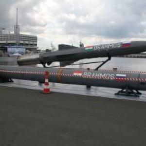 BrahMos missile test-fired from warship INS Kolkata