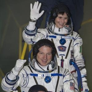 Crew lifts off for six-month space voyage