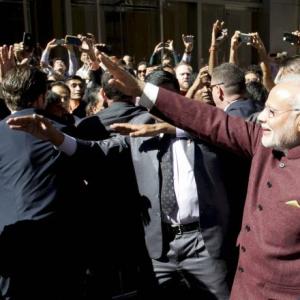 PHOTOS: Modi gets a rousing welcome in US