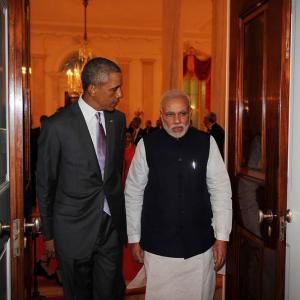 President Obama greets Modi in Gujarati at White House
