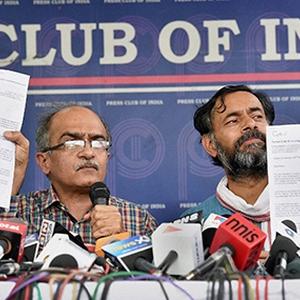 Yadav, Bhushan deliver stinging reply to AAP notice