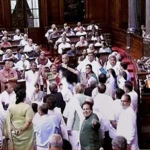 Cong protest stalls debate on GST Bill in RS again