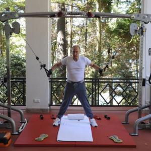 PHOTOS: Macho man Putin pumps iron. And he has competition