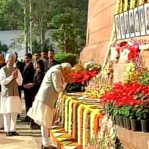 PM Modi, Sonia pay tribute to 2001 Parliament attack martyrs