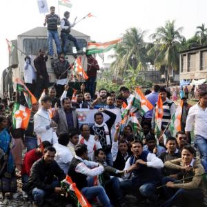 PHOTOS: A sea of support for the Gandhis