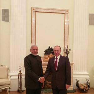 Modi in Moscow: President Putin hosts PM for private dinner, chat