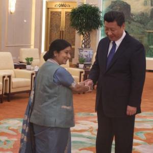 Chinese President Xi breaks protocol, meets Swaraj
