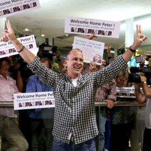 Imagined this moment 400 times, says freed Al Jazeera journalist