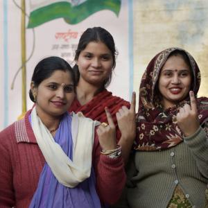 Record 67.14 per cent voting in the battle for Delhi