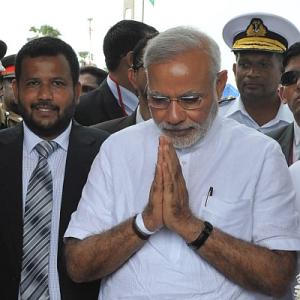 Modi only the 2nd world leader to visit Lanka's war-ravaged Jaffna