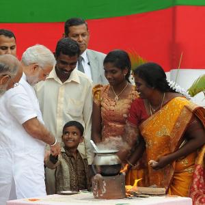 PIX: Modi showers promise of achche din for Jaffna