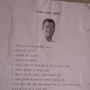 'Rahul Gandhi missing' posters surface in Amethi
