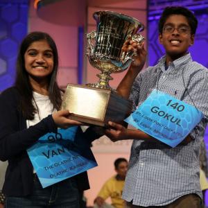 PHOTOS: Desi kids co-crowned Spelling Bee champs for 2nd straight year
