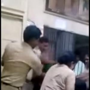 Mumbai cops thrash couple inside police station, caught on camera