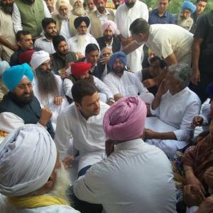 Rahul Gandhi meets families of youth killed in police firing