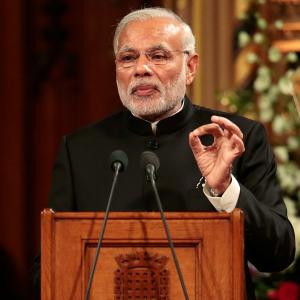 Modi in UK Parliament: 'Visit India to experience the wind of change'