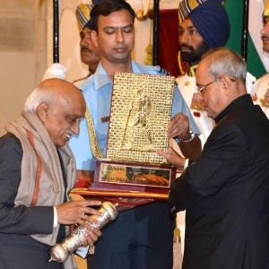 Gandhi Peace Prize conferred upon ISRO by President Mukherjee