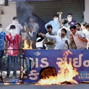 Gujarat: Patel agitation turns violent, curfew clamped