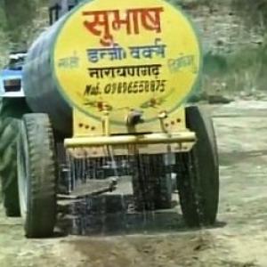Now, 1,000 litres of water wasted for Khattar's helipad