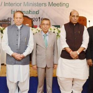 Rajnath meets Pak PM, just exchanges pleasantries: Officials