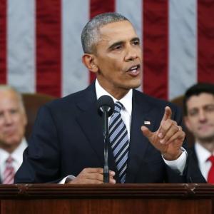 Economy, change, better: Key words from Obama's last State Of the Union address