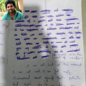 Scratched off para gives new twist to Rohith's suicide