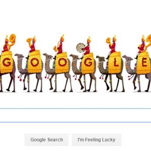 BSF camel contingent marches on Google doodle on R-Day
