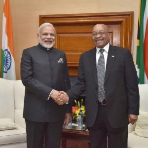 PM Modi feels 'at home' in Rainbow Nation