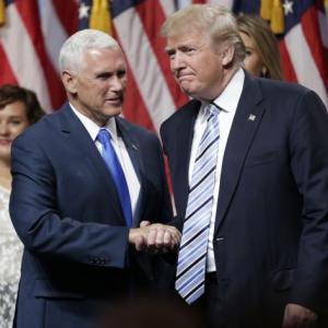 Donald Trump formally introduces Mike Pence as running mate on GOP ticket