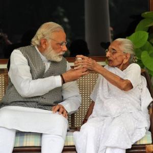 PHOTOS: When PM Modi's mom visited him at 7 RCR