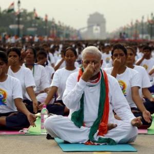 Opposition sees red over chanting of 'Om' on Yoga Day
