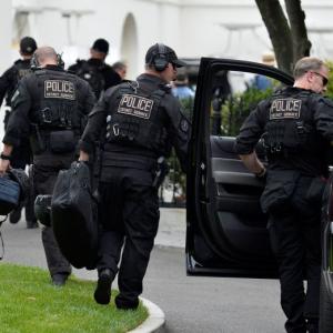 Armed man outside White House refuses to stop, shot at